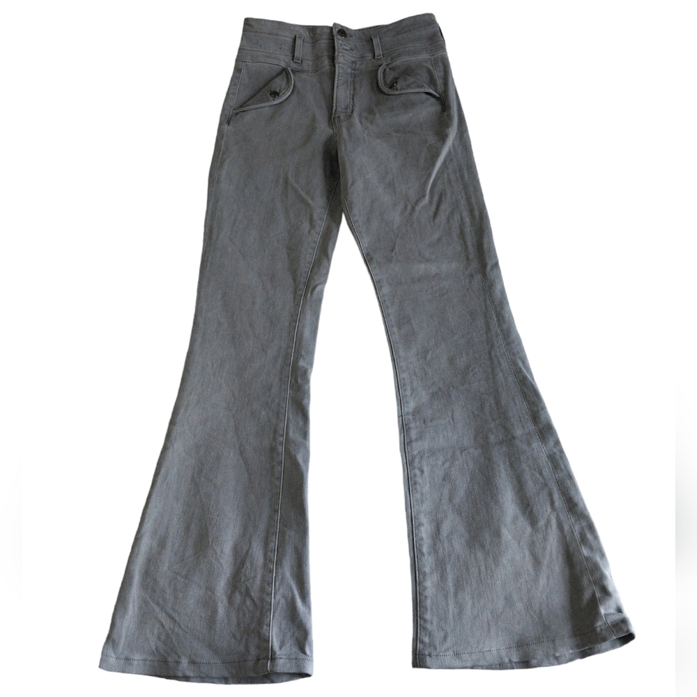 Veronica Beard Gray Flare Jeans